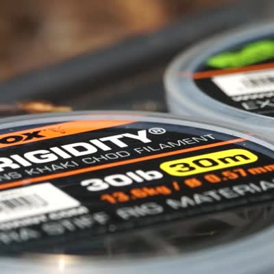 FOX Edges Rigidity Chod Filament 0.53mm 25lb x 30m trans khaki